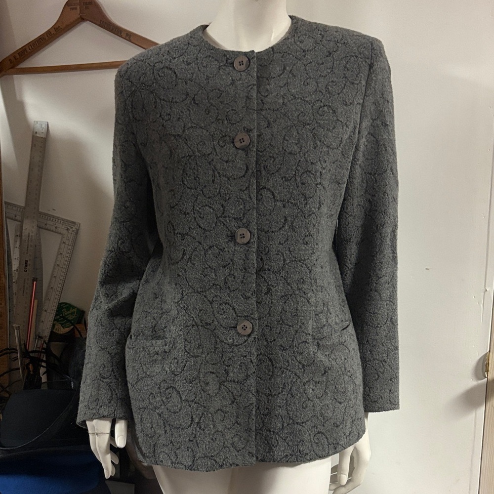 Andrea Viccaro Gray Jacket Small
